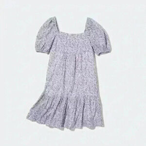 Uniqlo‎ Printed Cotton Short Sleeve Mini Dress
